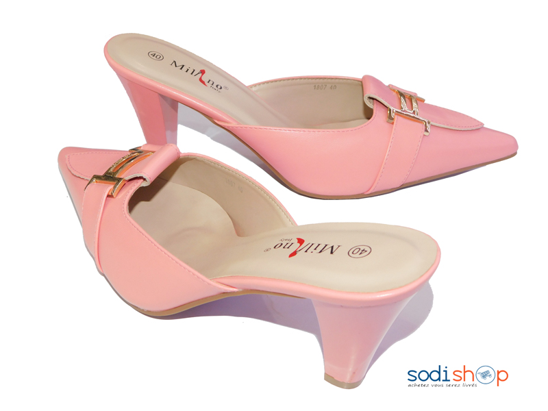 Escarpins à Talon Couleur Beige Pour femme Milano 1807- MI0023 – Image 3