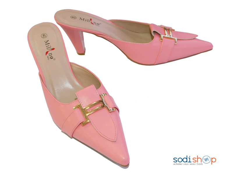 Escarpins à Talon Couleur Beige Pour femme Milano 1807- MI0023