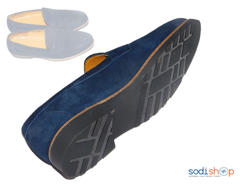 Mocassins Plates Pour Homme Couleur Bleue Foncé PL0034 – Image 3