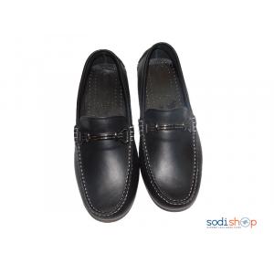 Mocassins Chaussures Plates Pour Homme Couleur Noire PL0034