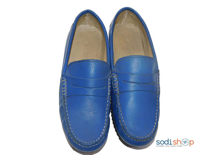 Chaussure Mocassin Couleur Bleue Pour Homme PL0034