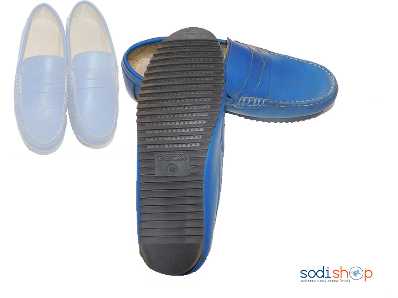 Chaussure Mocassin Couleur Bleue Pour Homme PL0034 – Image 3