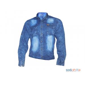 Chemise bleue en jean pour homme PL0034