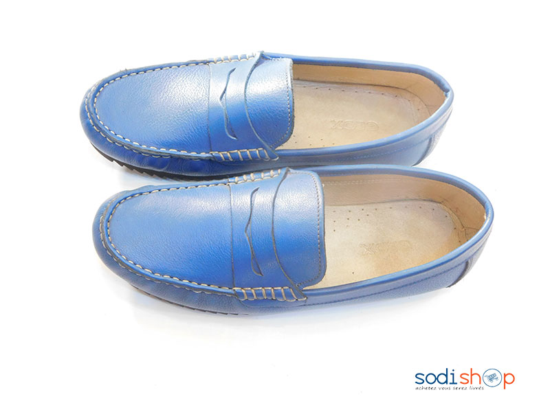 Chaussure Mocassin Couleur Bleue Pour Homme PL0034 – Image 2