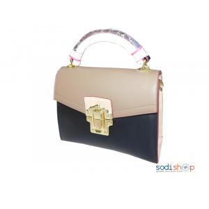 Sac à Main Noir Beige pour Femme Milano 6191-MI0023
