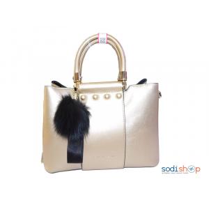 Sac à Main Pour Femme Milano Couleur Dorée Avec Effet  6191-MI0023