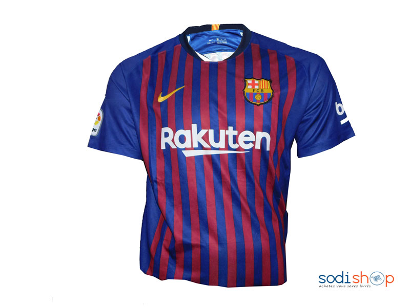 Maillot Nike Barça Domicile 2018/19, Bleu et Rouge.
