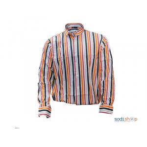 Chemise Manche longue +rayure - coton