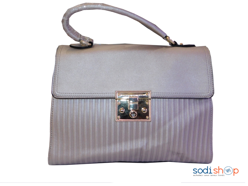 Sac à Main Couleur Gris Argent Milano 2077-MI0023