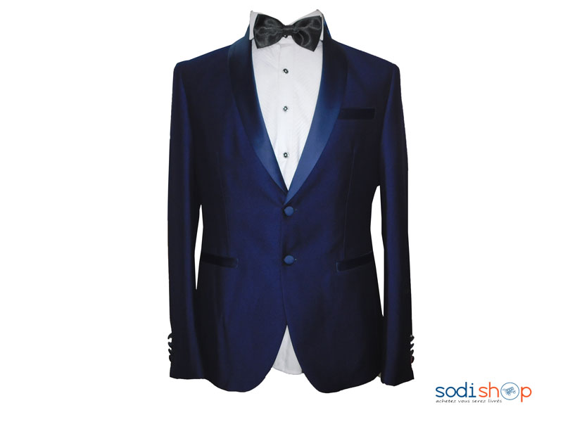 Ensemble pantalon pour Homme - Smoking Bleue + Nœud