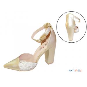 Escarpins  pour Femme couleur Dorée Argenté 0998-1-MI0023