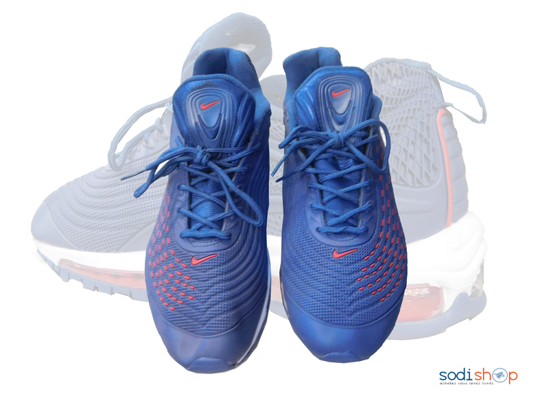 Chaussure Basket Nike Couleur Bleue –Rouge Pour Homme