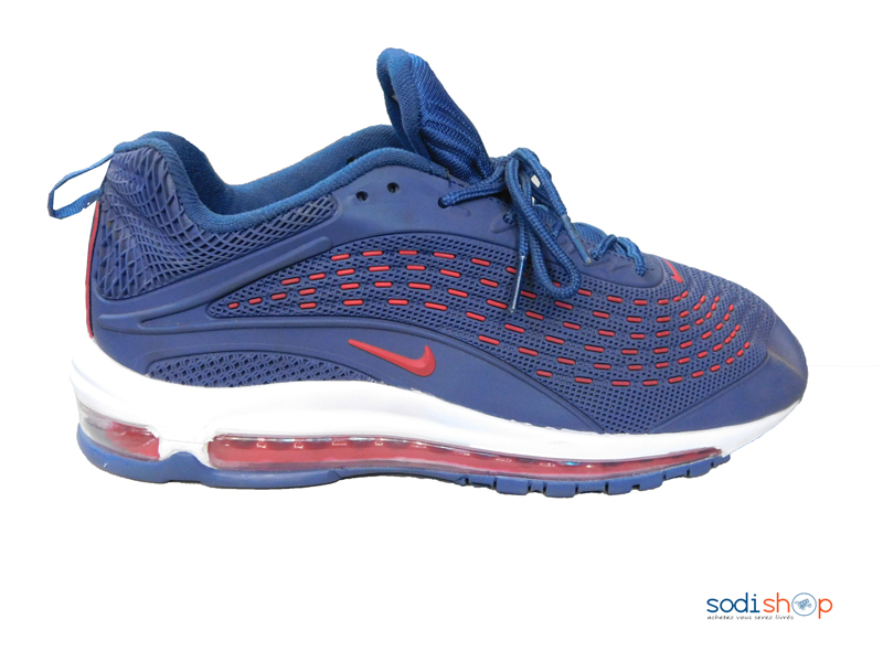 Chaussure Basket Nike Couleur Bleue –Rouge Pour Homme – Image 2
