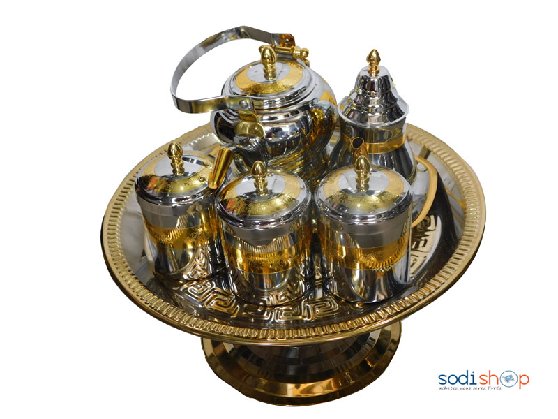 Théière Complet En Inox Et Bronze 7 Pièces MIT0031