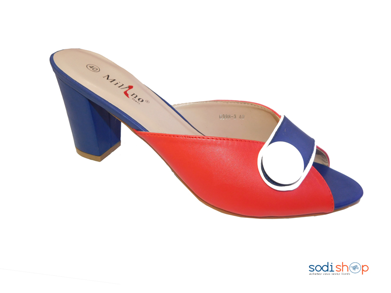 Sandale à Talon pour Femme couleur bleue rouge Milano 0998-3-MI0023