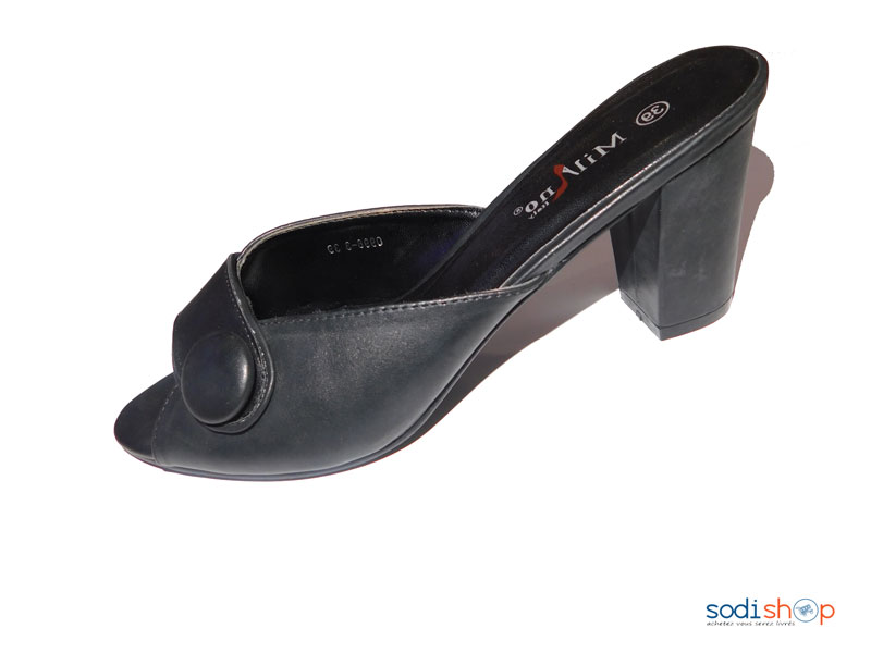Sandale à Talon Pour Femme Couleur Noire Milano 0998-3-MI0023