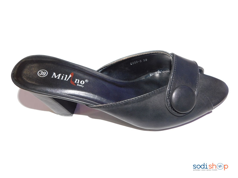 Sandale à Talon Pour Femme Couleur Noire Milano 0998-3-MI0023 – Image 2
