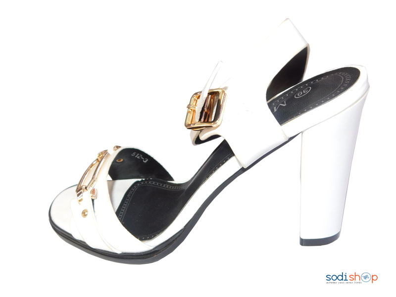 Sandale à talon pour Femme couleur Blanche 512-3 MI0023 – Image 2