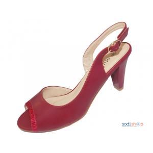 Sandale à Talon Pour Femme Milano Couleur Rouge 1810-MI0023