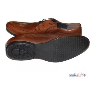 Soulier en Cuir Pour Homme Couleur Marron PL0034