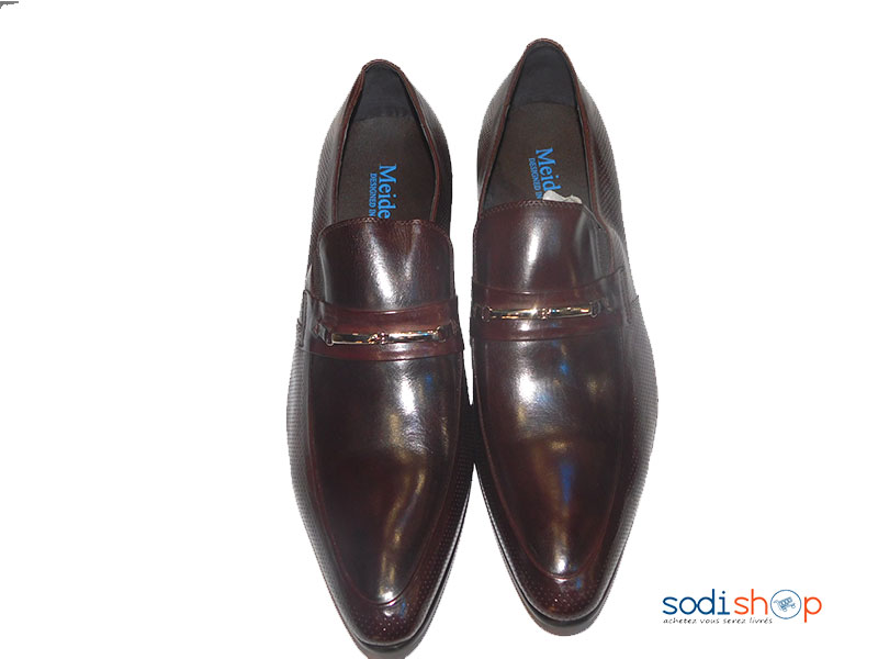 Chaussure Pour Homme Couleur Rouge Bordeau PL0034