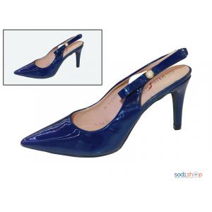 Escarpins à Talon vernissée Pour Femme Milano Couleur Bleue 18002-1-MI0023