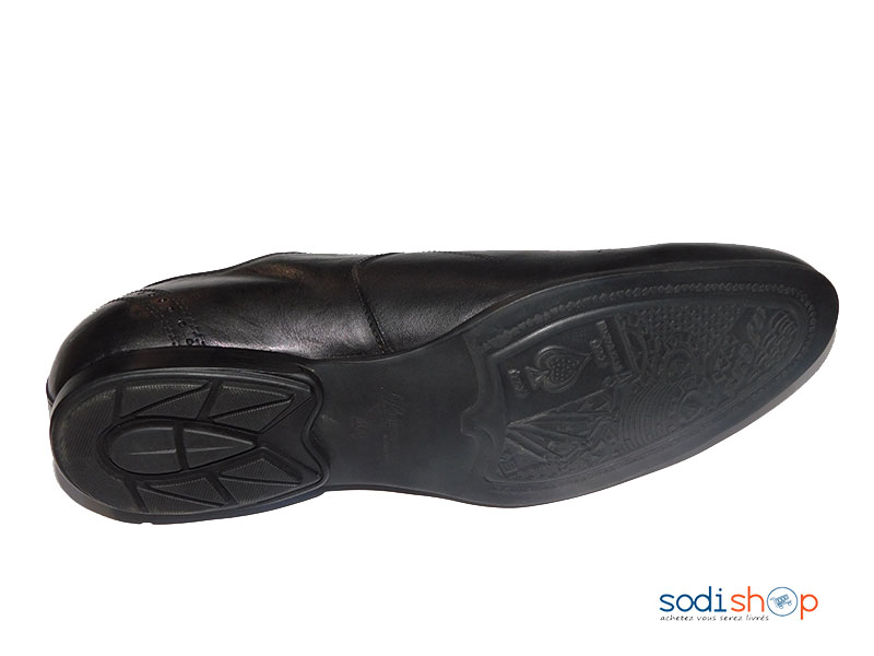 Soulier en Cuir Couleur Noir à Lacet Pour Homme PL0034 – Image 2