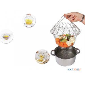 Panier de Cuisson Pliant en Acier Inoxydable Multifonction DRA0024