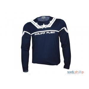 Philipp Plein Tee-Shirt Manche Longue Bleu Pour Homme