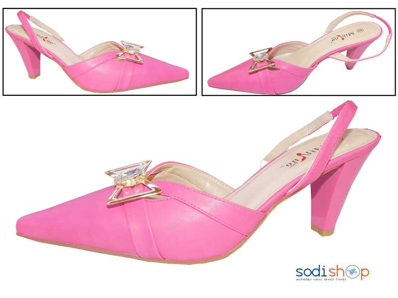 Escarpins Rose à Talon pour Femme Milano 1805-MI0023