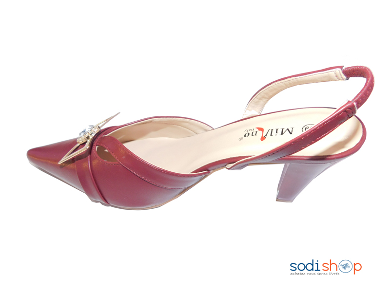 Escarpins Rouge à talon pour Femme Milano 1805-MI0023