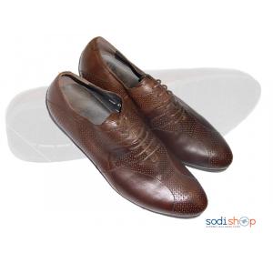 Soulier en Cuir pour Homme Couleur Marron à Lacet PL0034