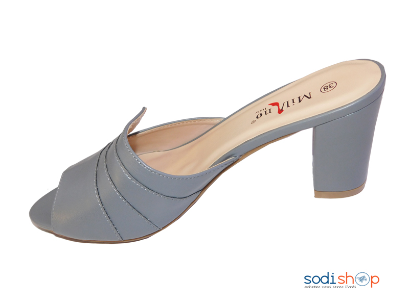 Sandale Argenté à talon pour Femme Milano 0098-2-MI0023 – Image 3