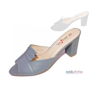 Sandale Argenté à talon pour Femme Milano 0098-2-MI0023