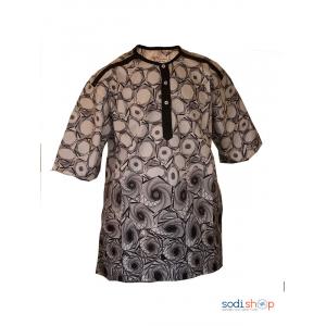 Chemise homme Noir- Blanc en wooding Taille XL MJ0022