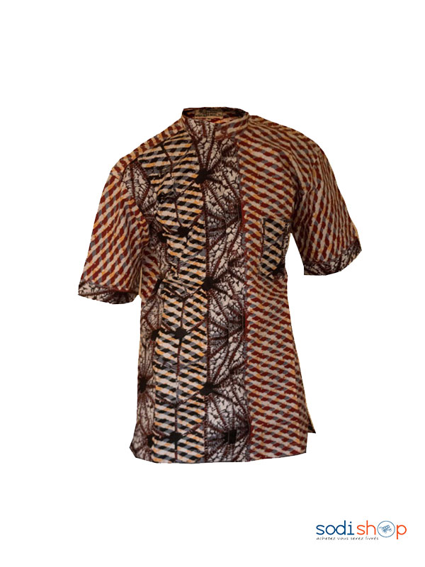 Chemise Homme en Woodin - Manches courtes Taille M MJ002