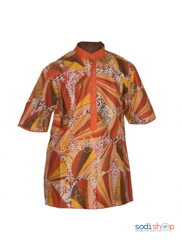 Chemise Homme en Woodin Manches Courtes- Taille M MJ0022