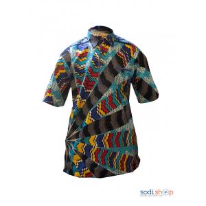 Chemise Homme en Woodin Manches Courtes Taille M    MJ0022