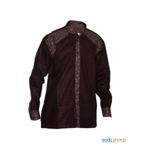 Chemise Homme fond marron en Woodin Taille XL  MJ0022