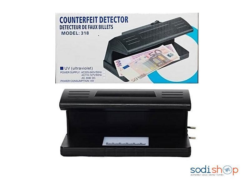 Détecteur de Faux Billets LED UV - Modèle 318 DRA0024