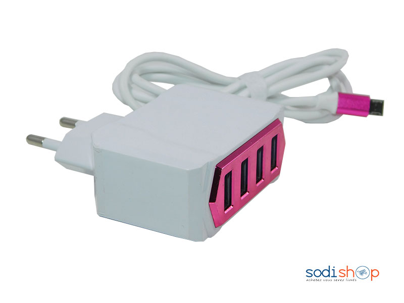 Chargeur FIFO XML-888 100-240V-50/60Hz 5V-2.1 Amax 2 (4têtes)