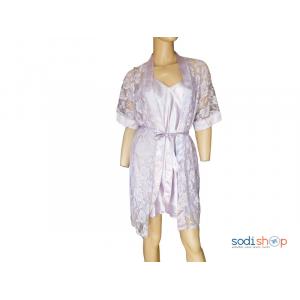 Nuisette  Robe de Nuit +Chemisiez en Dentelle Couleur violette