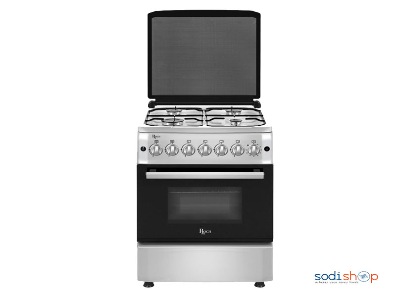 Cuisinière à Gaz 4 Feux Roch 50×50 Inox -RGC-50