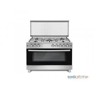 Cuisinière  5 Feux Roch 90×60 Inox Allumage Electrique