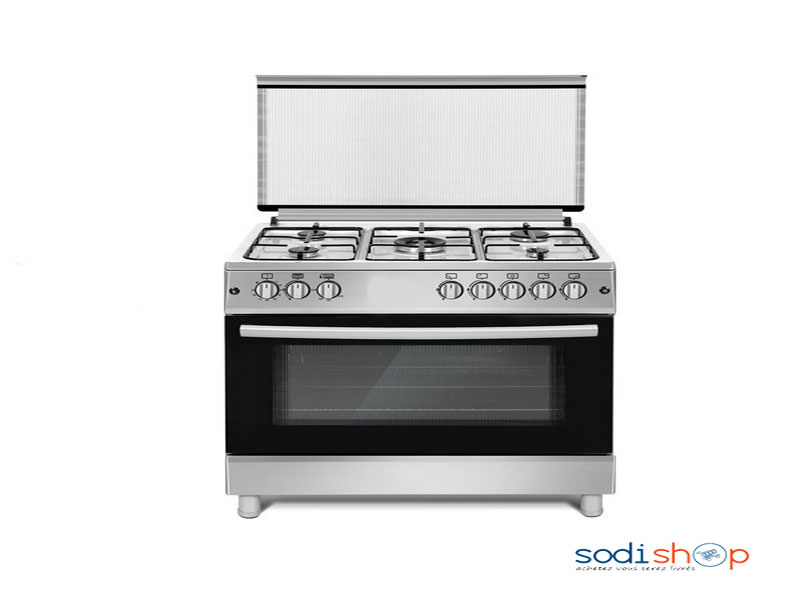 Cuisinière 5 Feux Roch 90×60 Inox Allumage Electrique