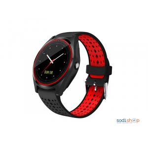 Smart Watch, Montre intelligente connectée S009-N2 detachable - Rouge - Noir Sodi00