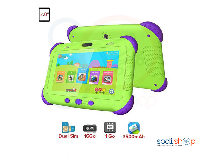 X-TIGI - Kids7 Pro - Tablette Educative - 3G - DualSIM - 7" - 16Go - 2MP TG0063