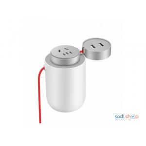 Xiaomi Car Ac Converter Convertisseur de 12V a 225V de l'allume cigare a 225 V doté d'une prise universelle et de 2 ports USB