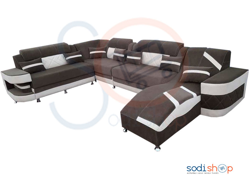 Ensemble de Salon Complet - Canapé- Fauteuil + Motifs