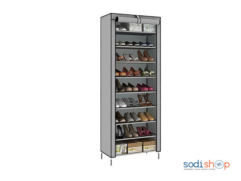 Armoire de Rangement en tissu pour Chaussure 9étagères DRA0024